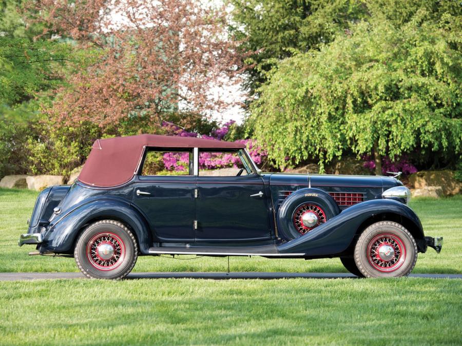  Auburn 851 Supercharged Dual Ratio Phaeton Sedan 1935 года  (фото 9 из 40)